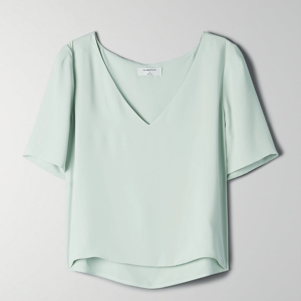 Aritiza| Randy Blouse| Vert Mousse| XXS